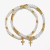 Bijoux Bar Delicates Gold Tone Womens 2-pc. Bracelet Set In Yellow