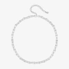 Bijoux Bar Delicates Silver Tone Womens 16 Inch Link Chain Necklace In Silver