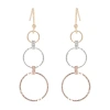 Bijoux Bar Delicates Tri Tone Womens Drop Earrings In Multi
