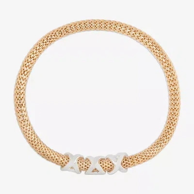 Bijoux Bar Delicates Two Tone Womens Stretch Bracelet In Multi