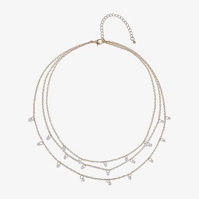 Bijoux Bar Delicates Womens 16 Inch Cable Chain Necklace In Yellow