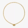 Bijoux Bar Delicates Womens 16 Inch Link Chain Necklace In Yellow