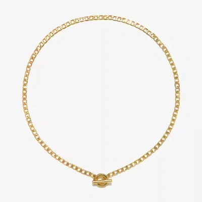 Bijoux Bar Delicates Womens 16 Inch Link Chain Necklace In Yellow