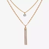 Bijoux Bar Delicates Womens 30 Inch Strand Necklace In Gold