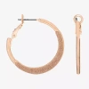 Bijoux Bar Delicates Womens 35.1mm Hoop Earrings In Pink