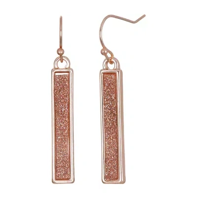 Bijoux Bar Delicates Womens Drop Earrings In Pink
