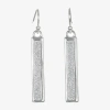 Bijoux Bar Delicates Womens Drop Earrings In Silver