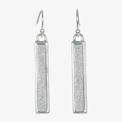 Bijoux Bar Delicates Womens Drop Earrings In Silver