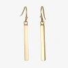 Bijoux Bar Delicates Womens Drop Earrings In Yellow