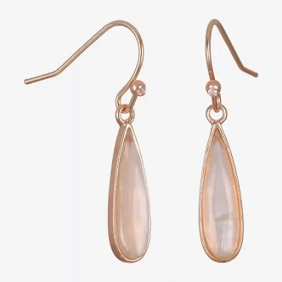 Bijoux Bar Delicates Womens Pear Drop Earrings In Pink