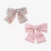Bijoux Bar Floral 2-pc. Hair Bow In Pink