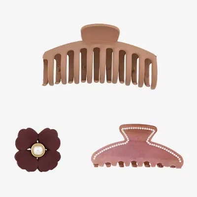 Bijoux Bar Floral 3-pc. Hair Clip In Multi