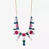 Bijoux Bar Frontal Womens Multi Color Statement Necklace In Multi