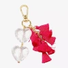 Bijoux Bar Gold Tone Bag Charm In Pink