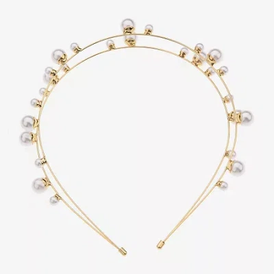 Bijoux Bar Gold Tone Headband In Yellow