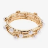 Bijoux Bar Gold Tone Womens 3-pc. Bracelet Set In Gold