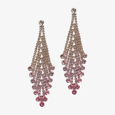 Bijoux Bar Gold Tone Womens Drop Earrings In Multi