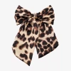 Bijoux Bar Hair Bow In Animal Print
