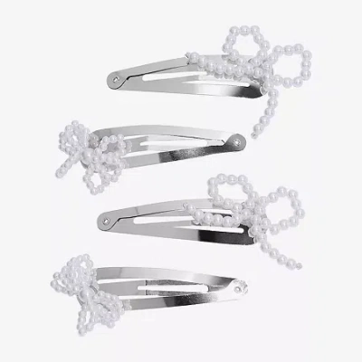 Bijoux Bar Hair Clip In White