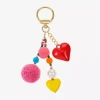 Bijoux Bar Heart Bag Charm In Multi