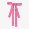 Bijoux Bar Velvet Hair Bow In Pink