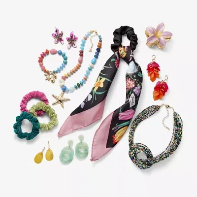 Bijoux Bar Womens 17 Inch Pendant Necklace In Multi