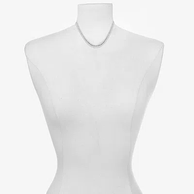 Bijoux Bar Womens 18 Inch Link Chain Necklace In Silver