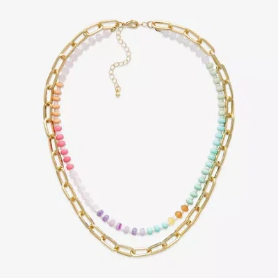 Bijoux Bar Womens 18 Inch Strand Necklace In Multi