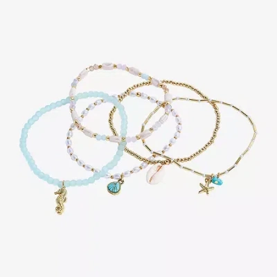 Bijoux Bar Womens 5-pc. Bracelet Set In Multi