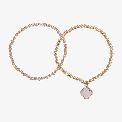 Bijoux Bar Womens Beaded Bracelet In Yellow