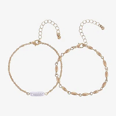 Bijoux Bar Womens Beaded Bracelet In Yellow