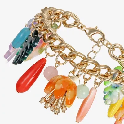 Bijoux Bar Womens Charm Bracelet In Multi