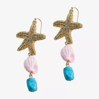 Bijoux Bar Womens Drop Earrings In Multi