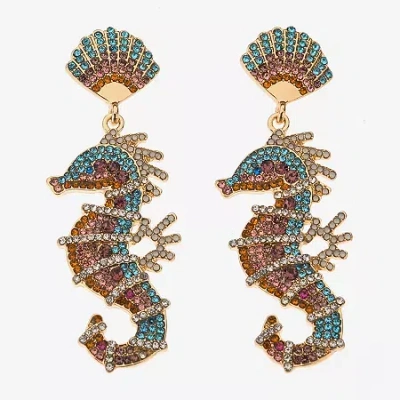 Bijoux Bar Womens Drop Earrings In Multi