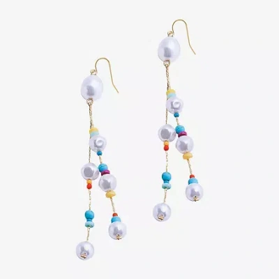 Bijoux Bar Womens Drop Earrings In Multi