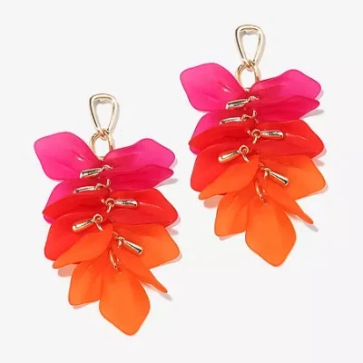 Bijoux Bar Womens Drop Earrings In Multi