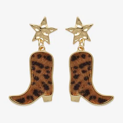 Bijoux Bar Womens Drop Earrings In Yellow