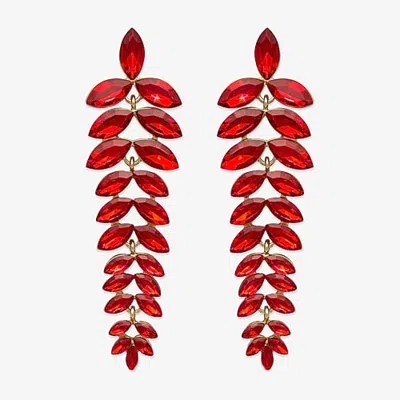 Bijoux Bar Womens Glass Drop Earrings In Multiple Colors