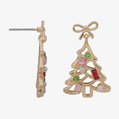 Bijoux Bar Womens Multi Color Glass Drop Earrings In Multiple Colors