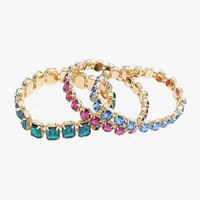 Bijoux Bar Womens Multi Color Stretch Bracelet In Multiple Colors