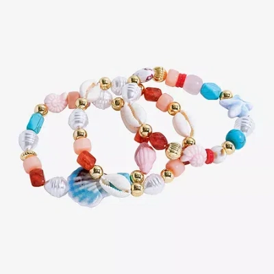 Bijoux Bar Womens Stretch Bracelet In Multi