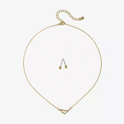 Bijoux Bar Zodiac Constellation 2-pc. 16 Inch Pendant Necklace In Yellow