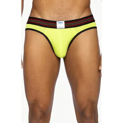 Bike Mesh Briefs In Yellow