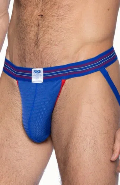 Bike Mesh Jock Strap In Blue