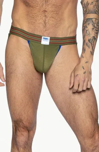 Bike Mesh Jock Strap In Green