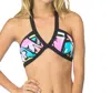 Bikini Lab Bandeau Halter Bikini Top In Bik Downtown Funk In Multi