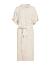 Bikini Mi.ma. Bikini Mi. Ma. Woman Midi Dress Beige Size 10 Linen In Beige