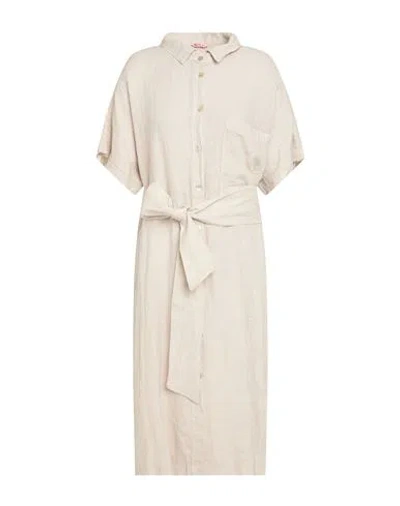 Bikini Mi.ma. Bikini Mi. Ma. Woman Midi Dress Beige Size 10 Linen