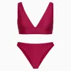 Bikinis By Bridget Women's Red Tulia Bikini Bottom In Red