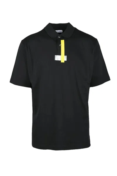Bikkembergs Black Minimalist Cotton Polo Shirt